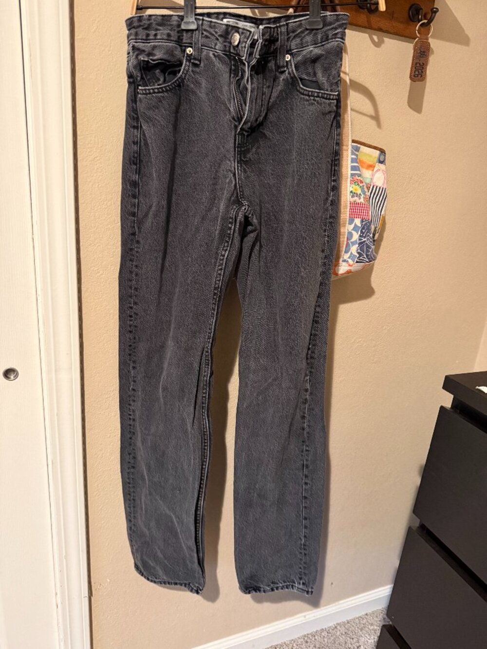 Bershka loose straight black Jeans - Size 00